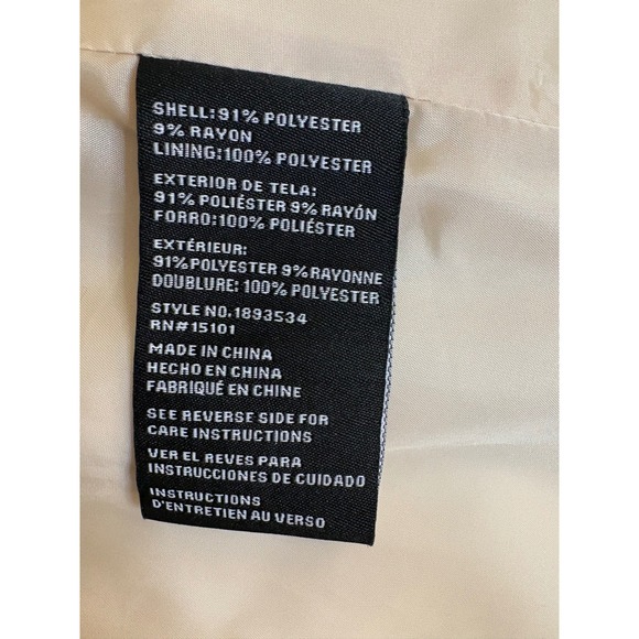 Vince Camuto Womens Beige Wool Blend Trench Coat Jacket Size S - Picture 4 of 8